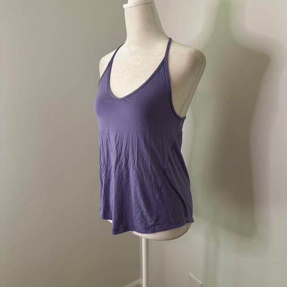 Lululemon purple sleeveless tie back spaghetti strap tank top - Picture 3 of 10